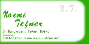 noemi tefner business card
