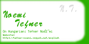 noemi tefner business card